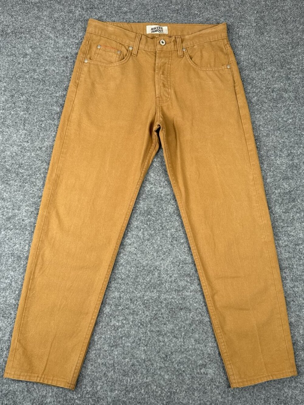Naked & Famous Denim Easy Guy Jeans 30 Tan Duck Canvas Selvedge